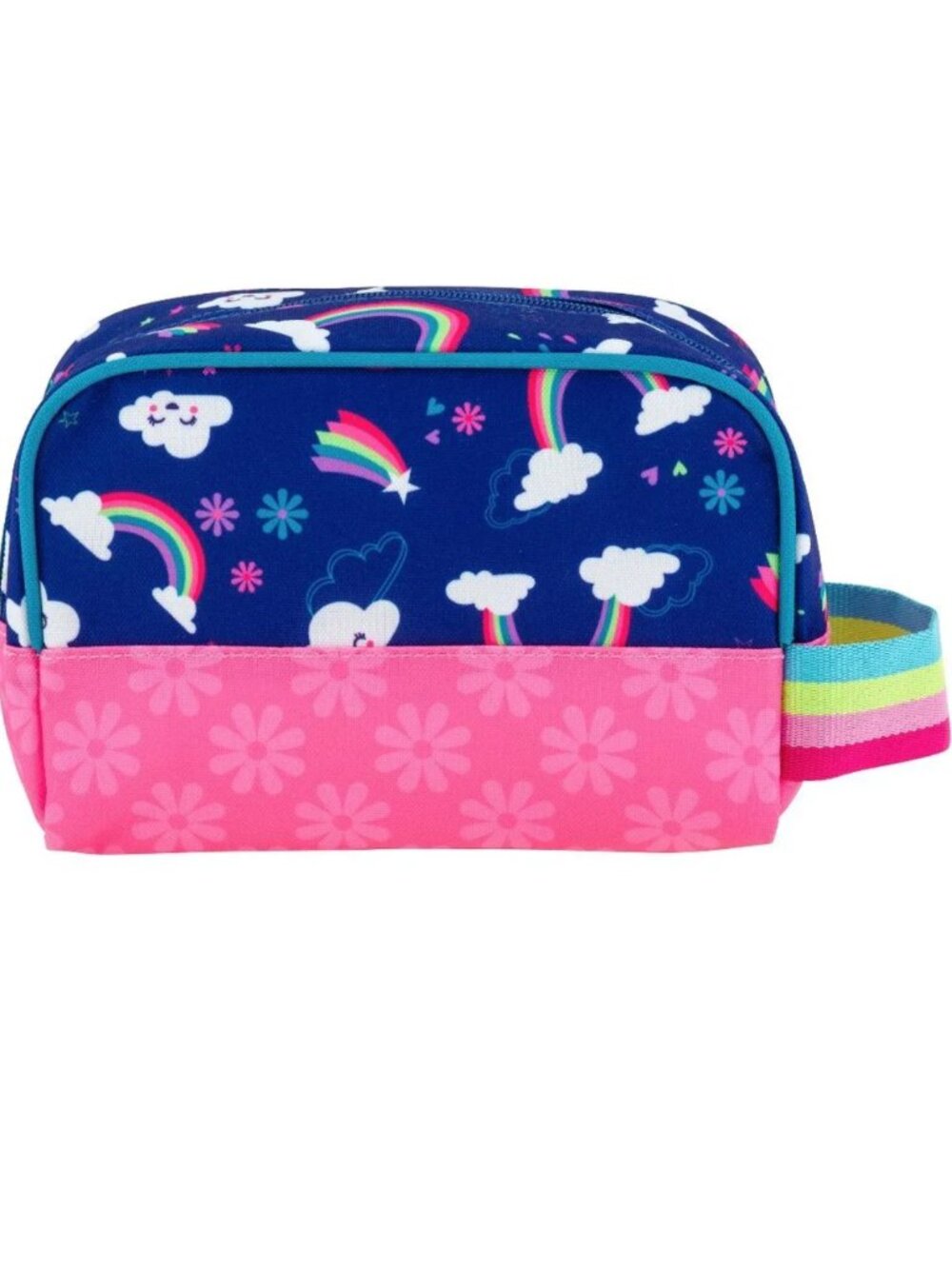 Stephen Joseph Rainbow Carry All Bag - Art Supplies -Toiletry Cosmetic Bag